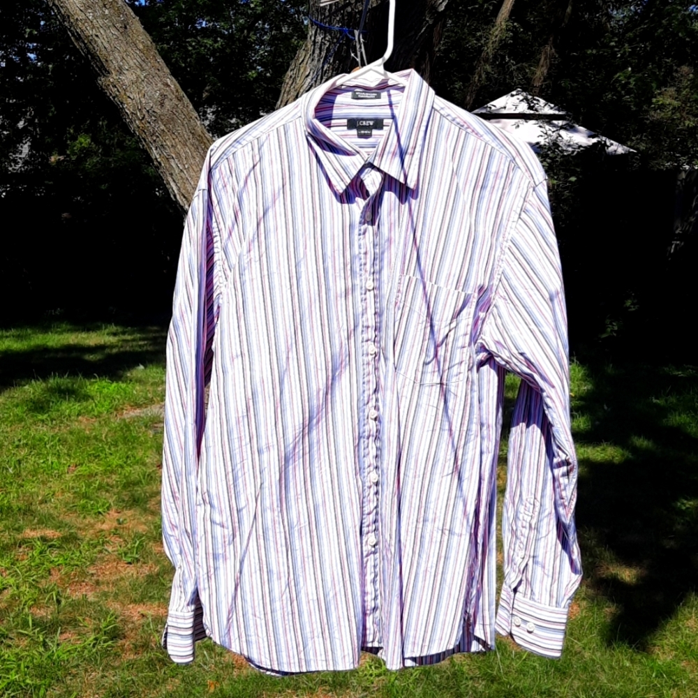 J Crew men's L long sleeve button down.
